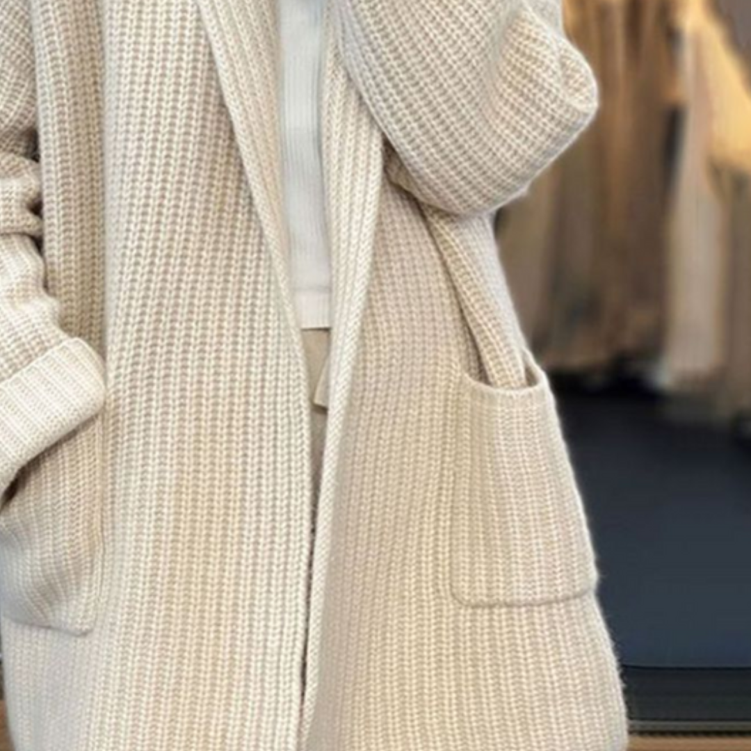 Irene | Gebreide vest in wolmix