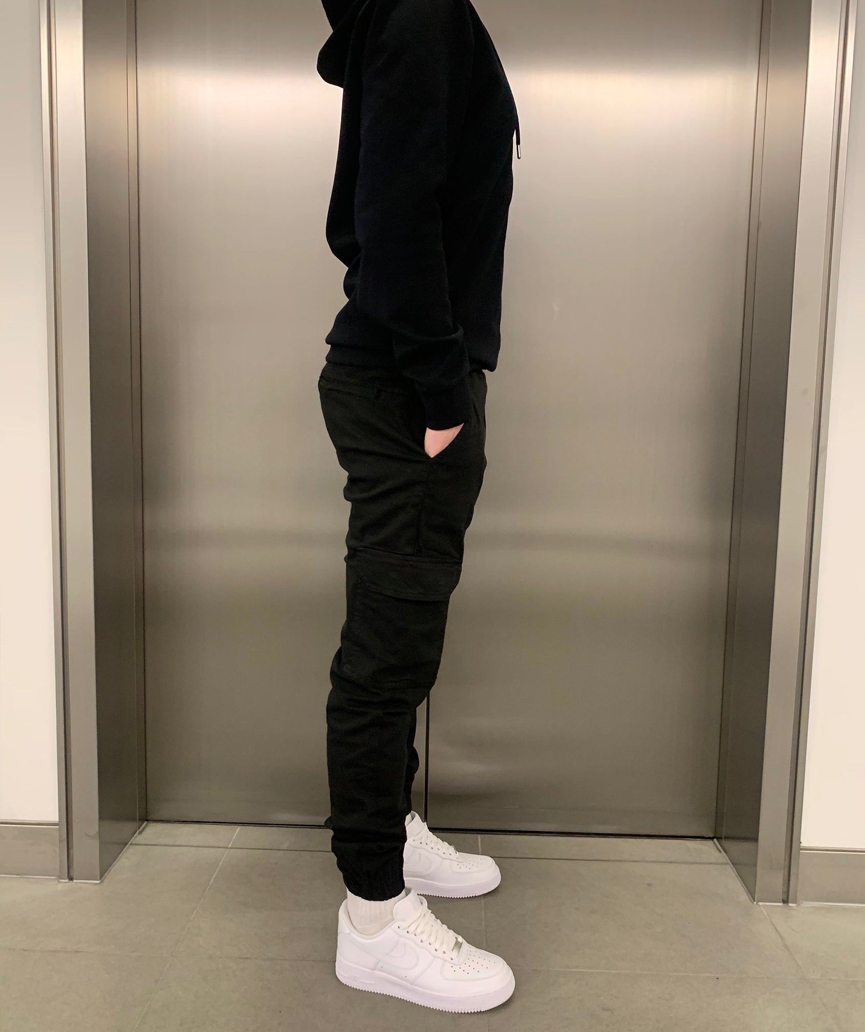 Cargo broek met joggerpasvorm