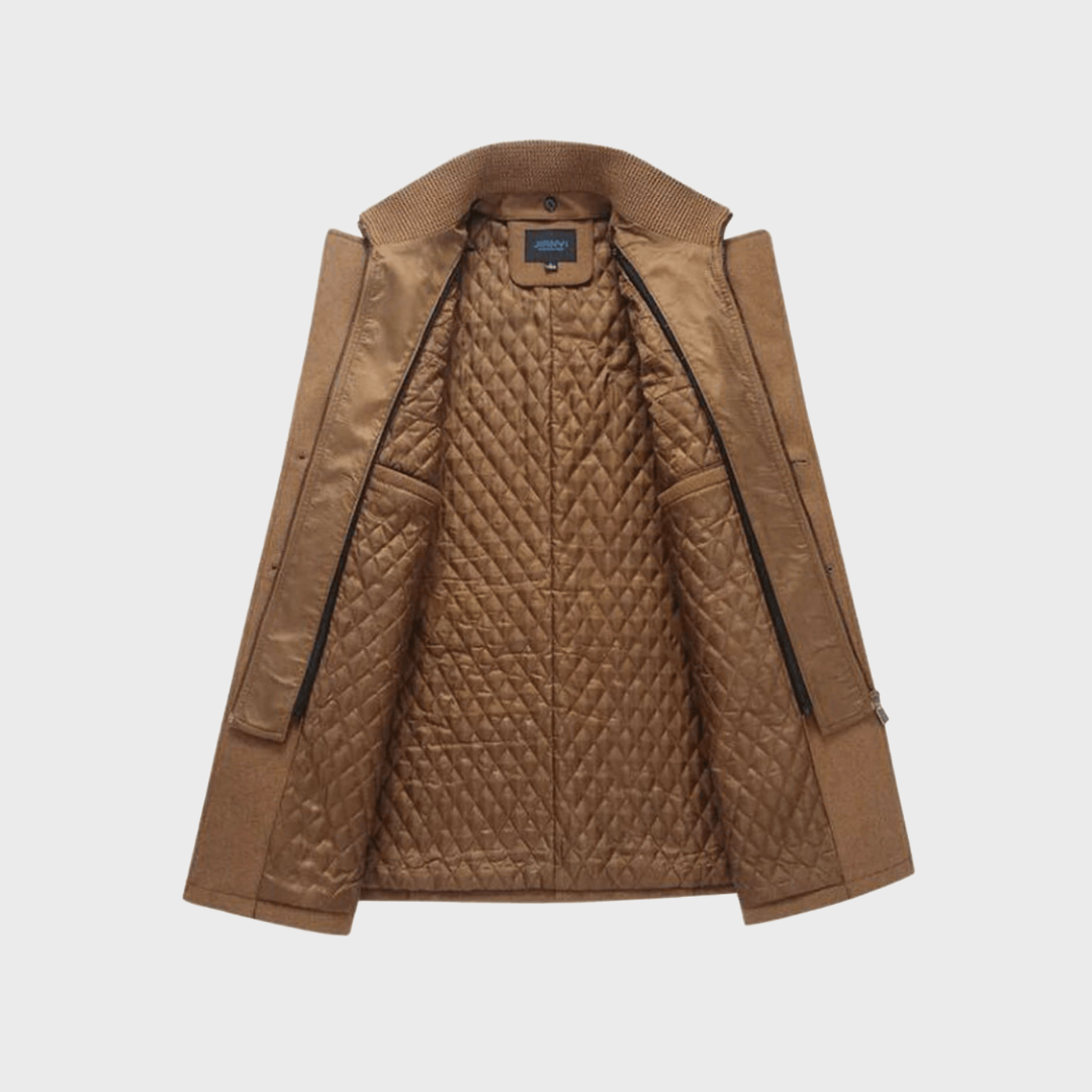Andrzej | Klassieke wollen mantel in peacoat-stijl
