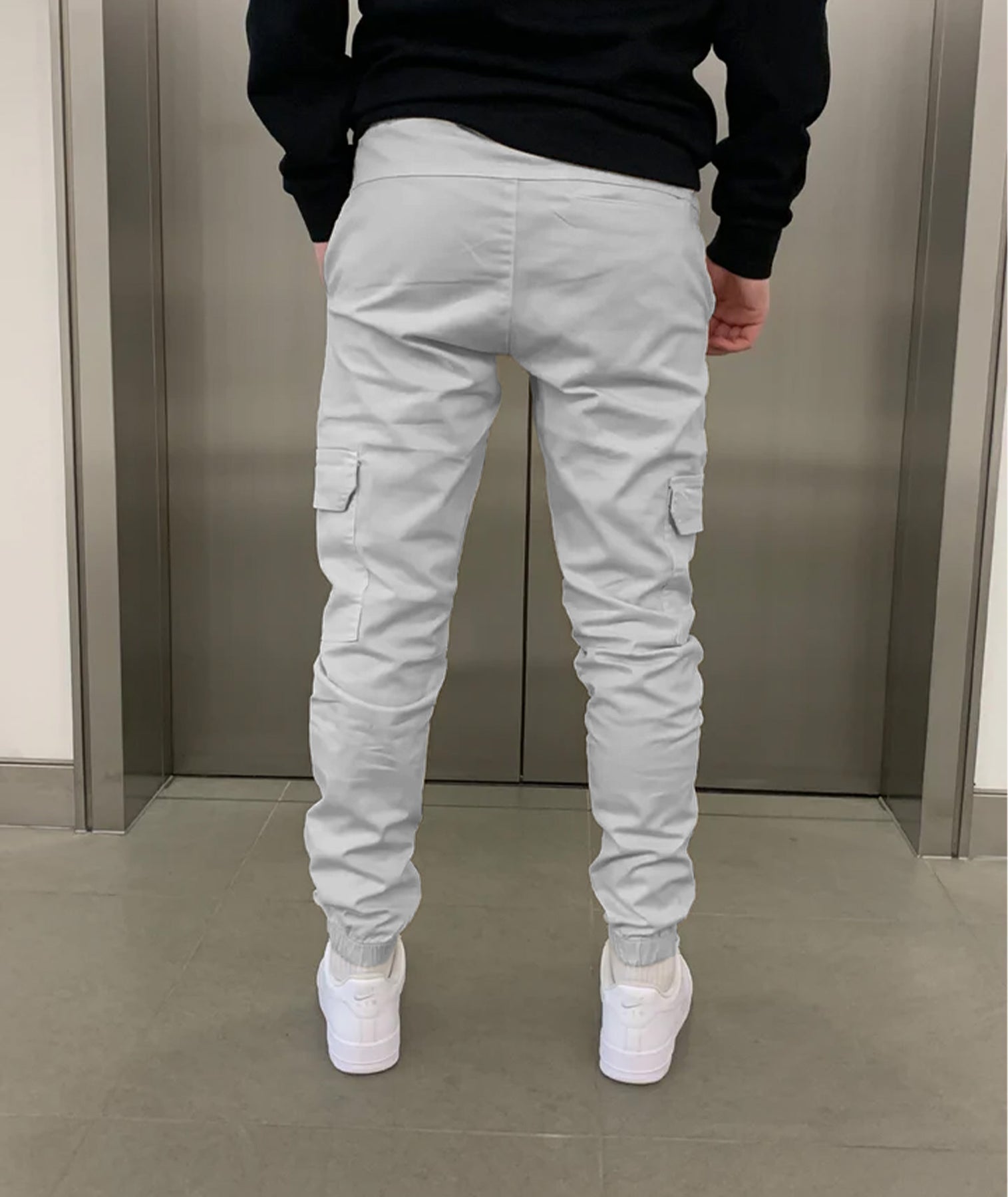 Cargo broek met joggerpasvorm
