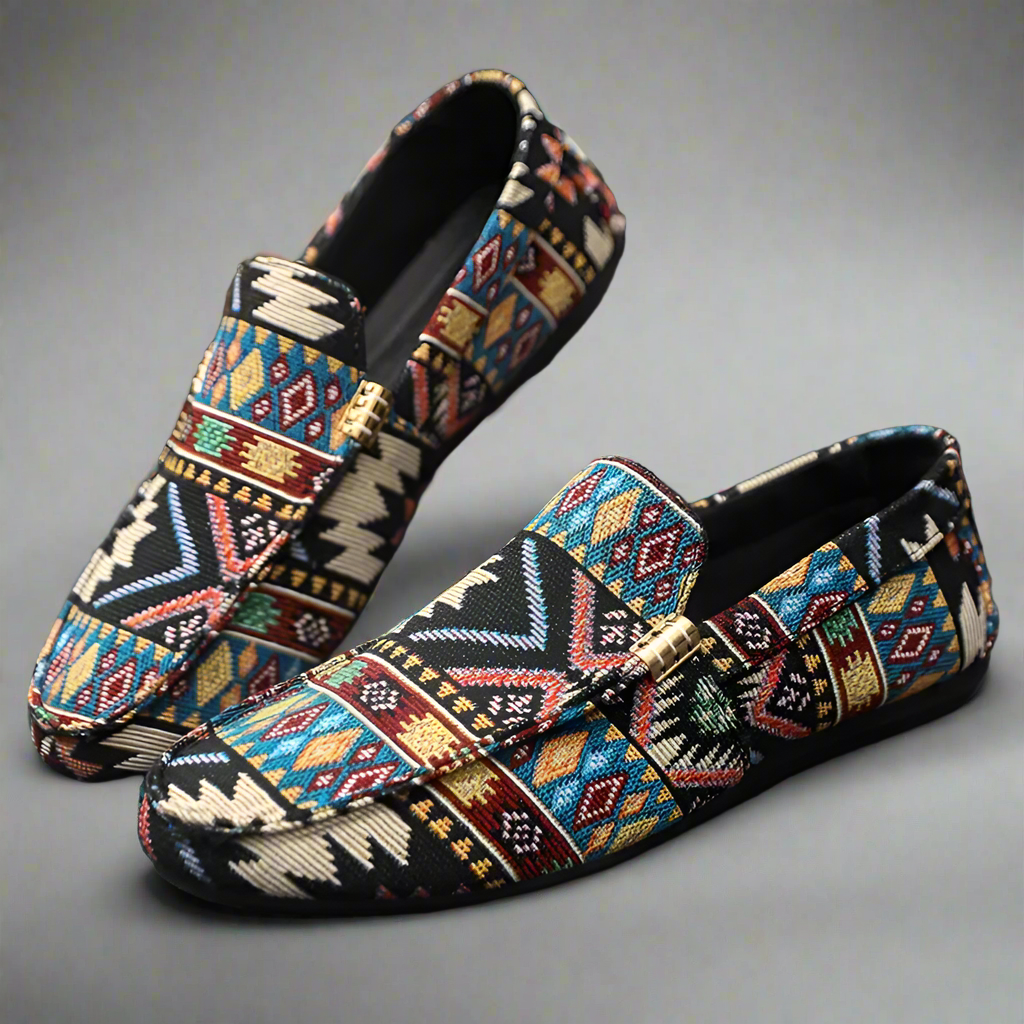 Presco | Boheemse Andes Canvas Loafer