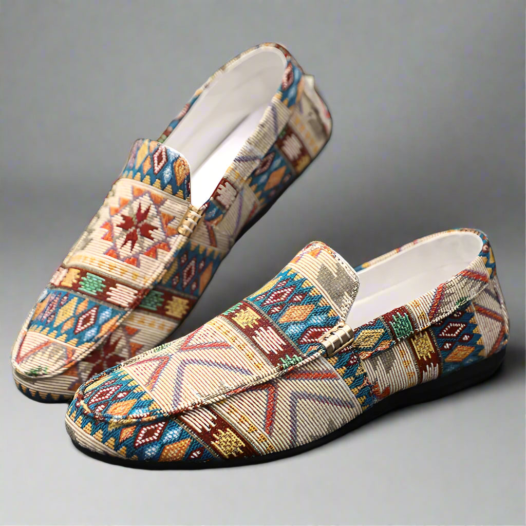 Presco | Boheemse Andes Canvas Loafer