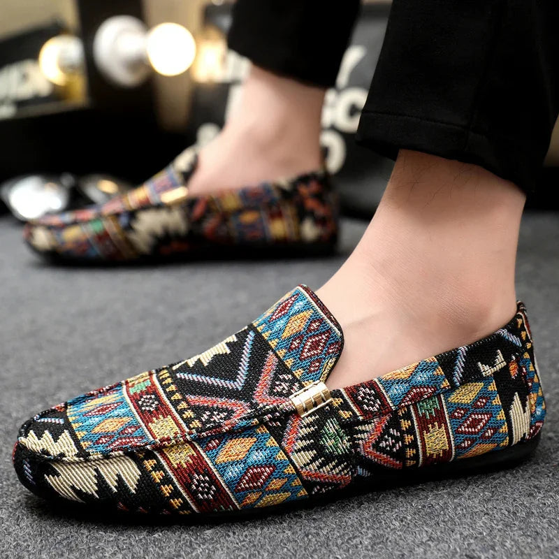 Presco | Boheemse Andes Canvas Loafer