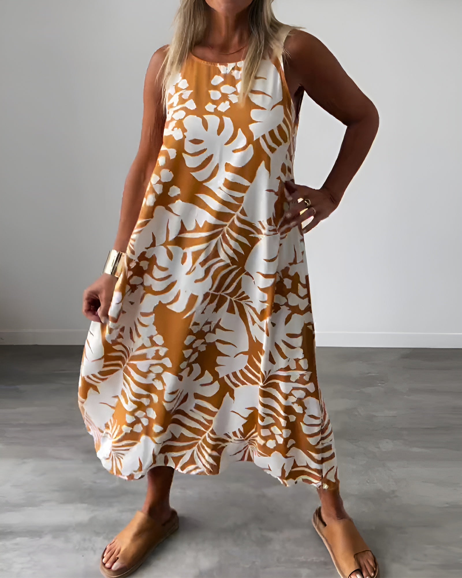 Liora | Zomerjurk met Tropische Print