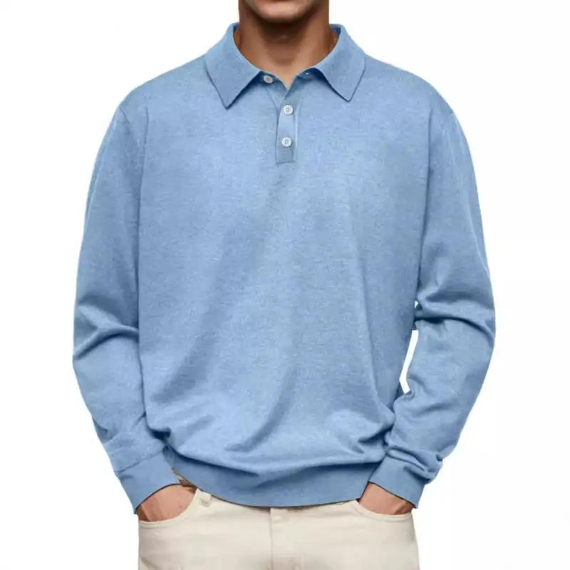 Brent | Casual Poloshirt Met Lange Mouwen