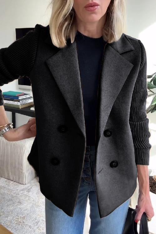 Sorelle | Elegant jasje met gebreide mouwen