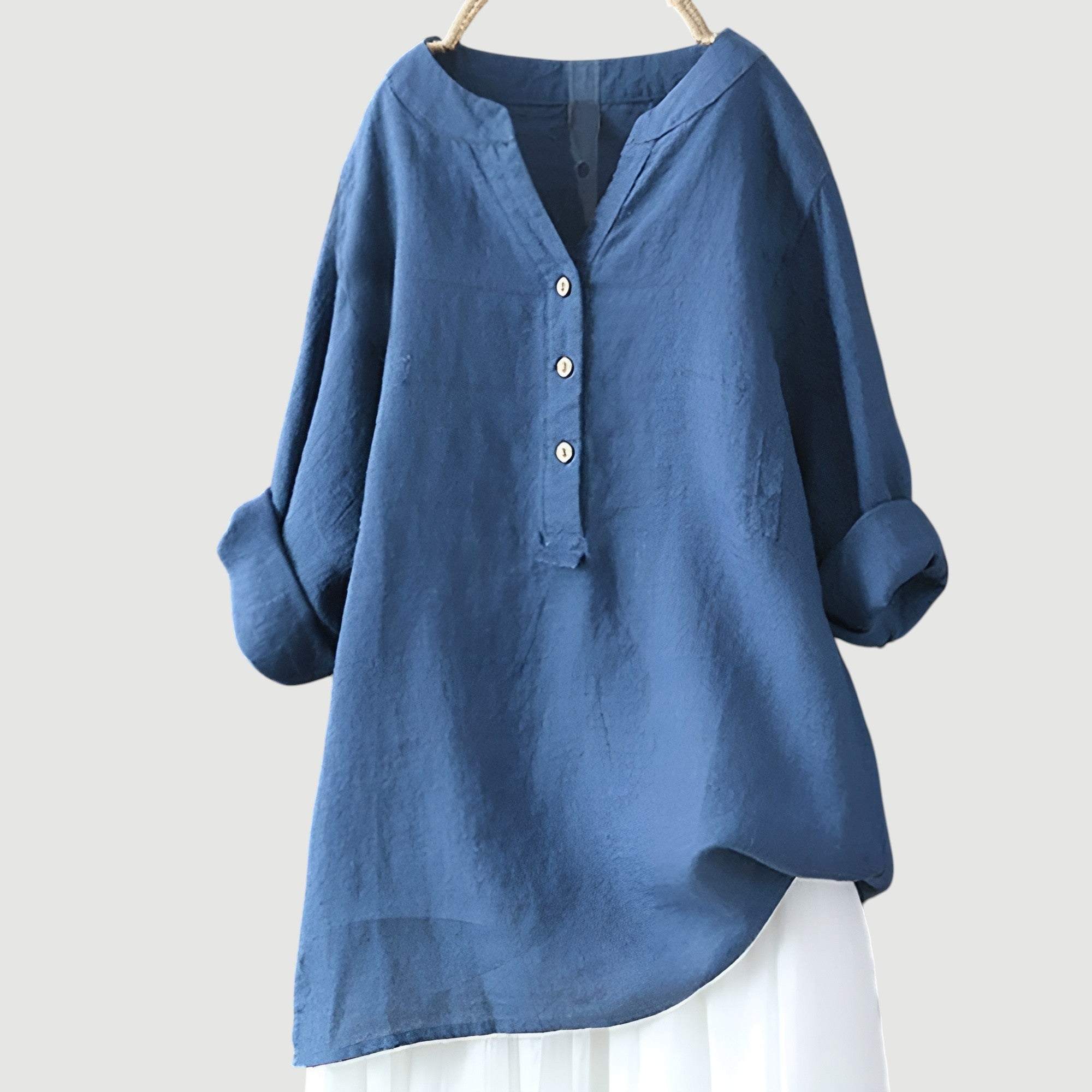 LINA | Lichte en comfortabele linnen blouse voor vrouwen