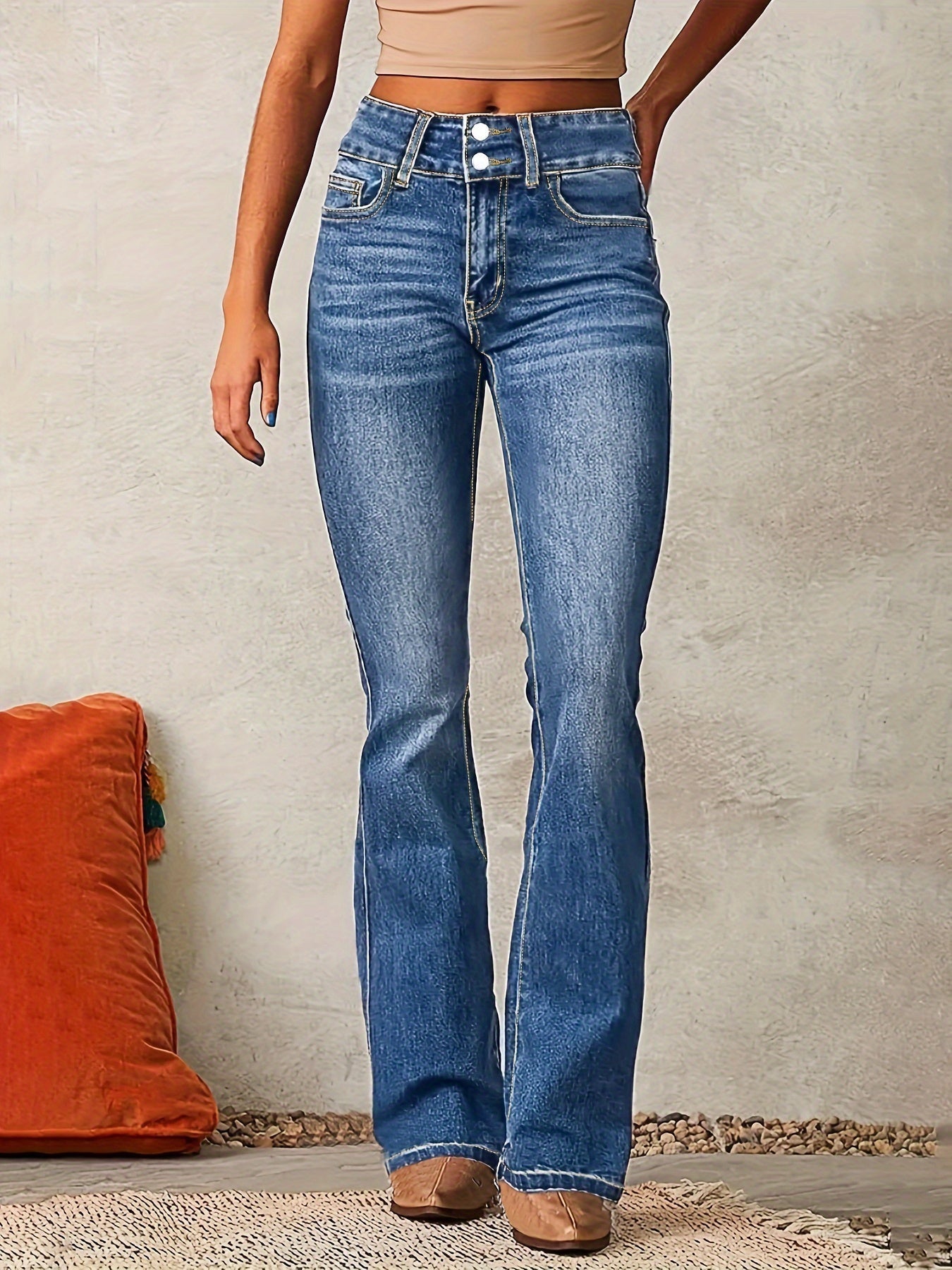 Camille | Flared jeans met hoge taille