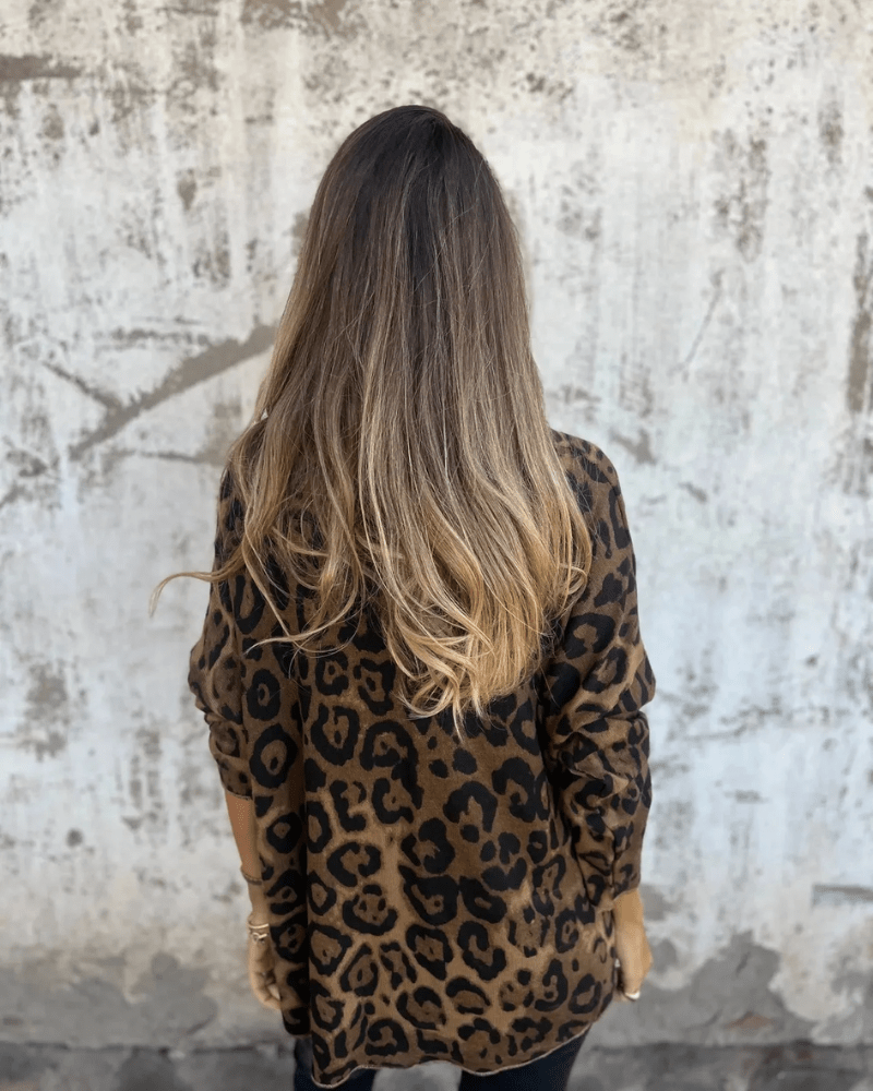 Elvéra | Casual Dames Top met Luipaardprint