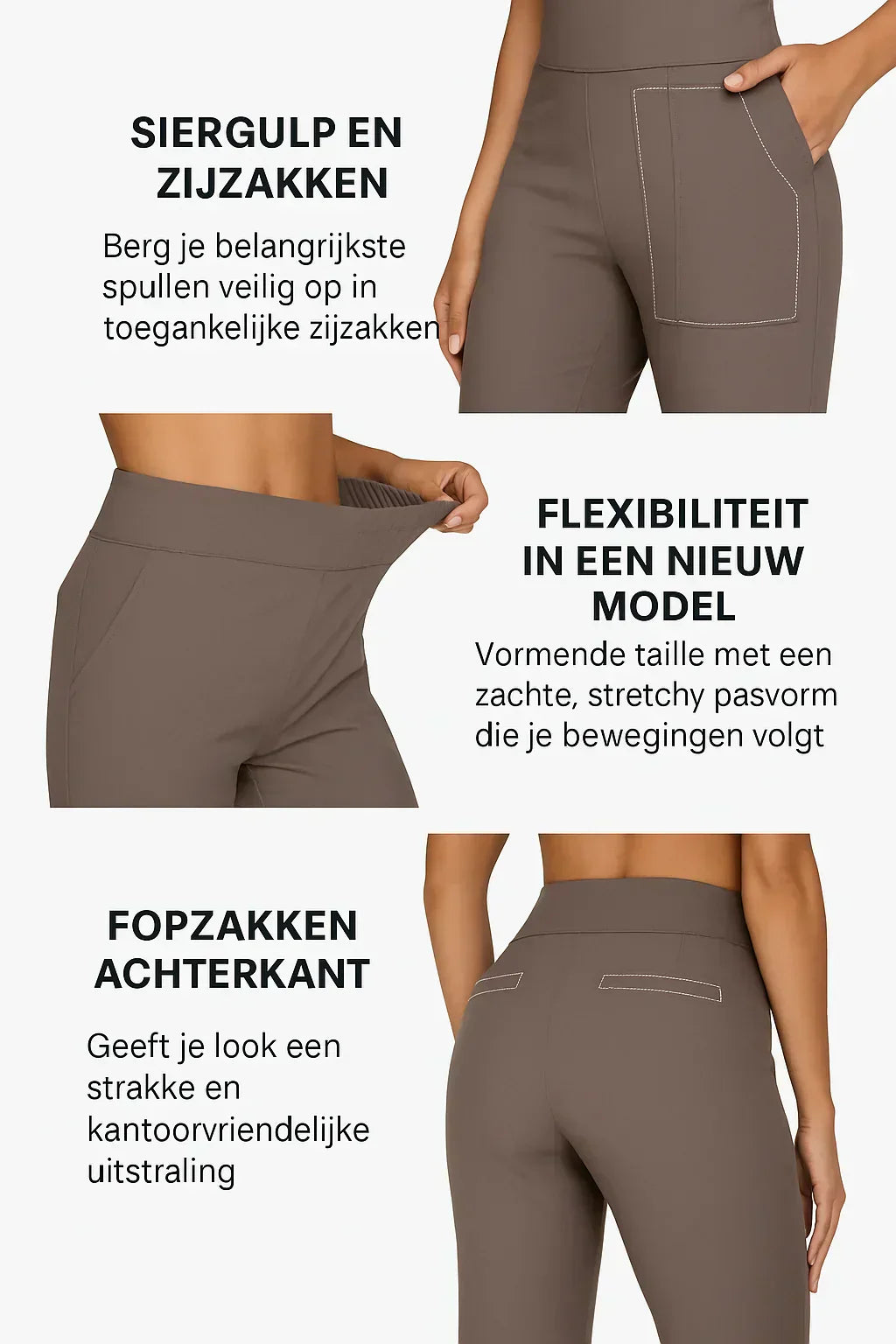 Calista | Elegante broek in zachte jersey