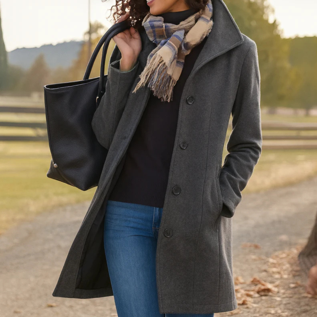 Lotte | Klassieke jas met elegante knopen