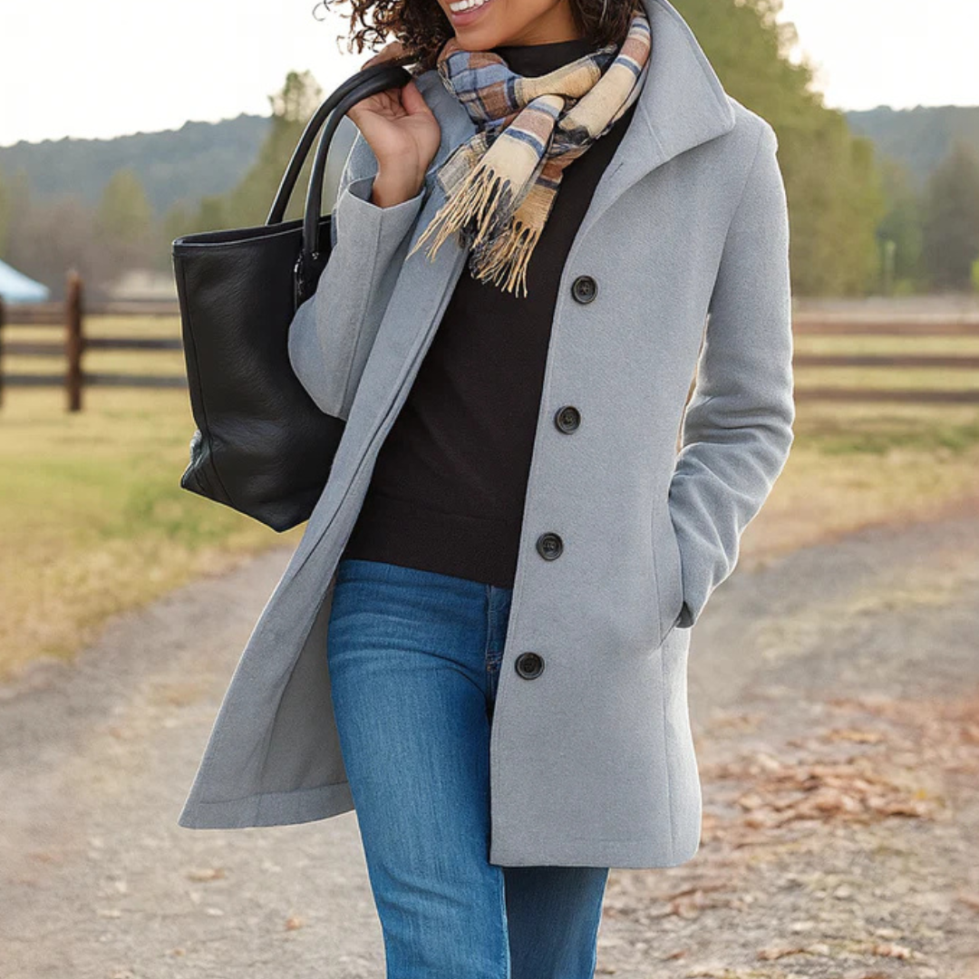 Lotte | Klassieke jas met elegante knopen
