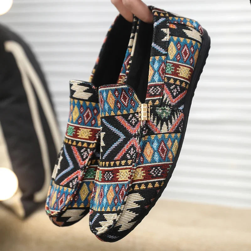 Presco | Boheemse Andes Canvas Loafer