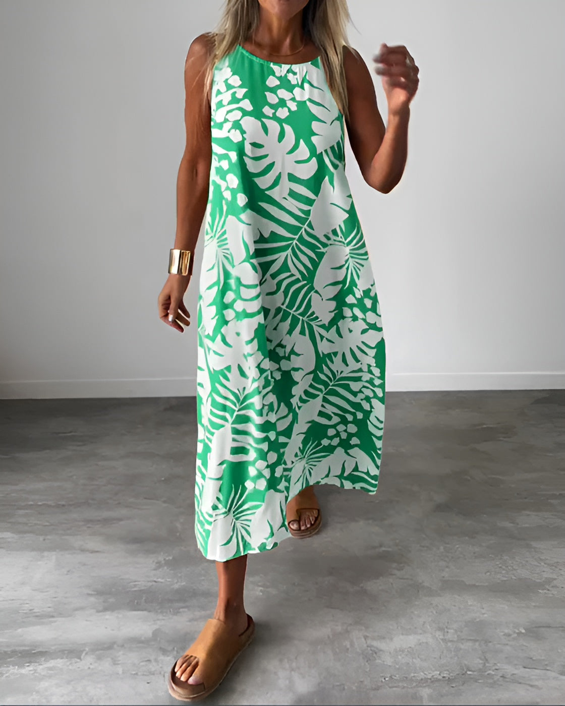 Liora | Zomerjurk met Tropische Print