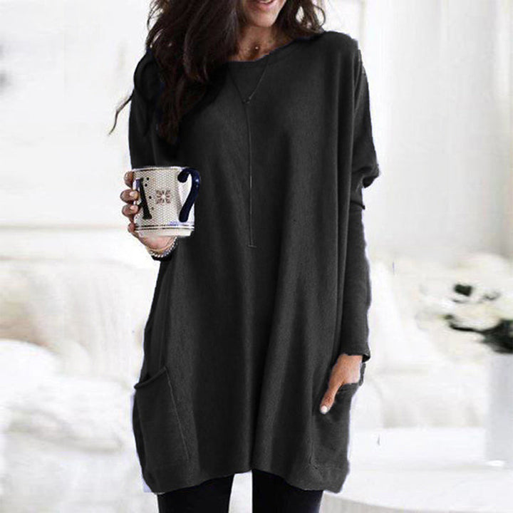 Nerissa | Relaxte tuniek met zakken en elegante buikbedekking