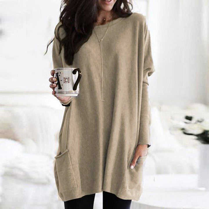 Nerissa | Relaxte tuniek met zakken en elegante buikbedekking