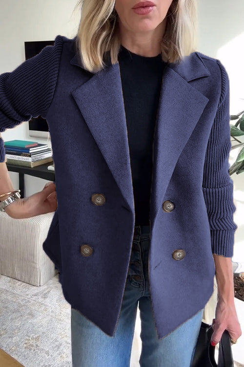 Sorelle | Elegant jasje met gebreide mouwen