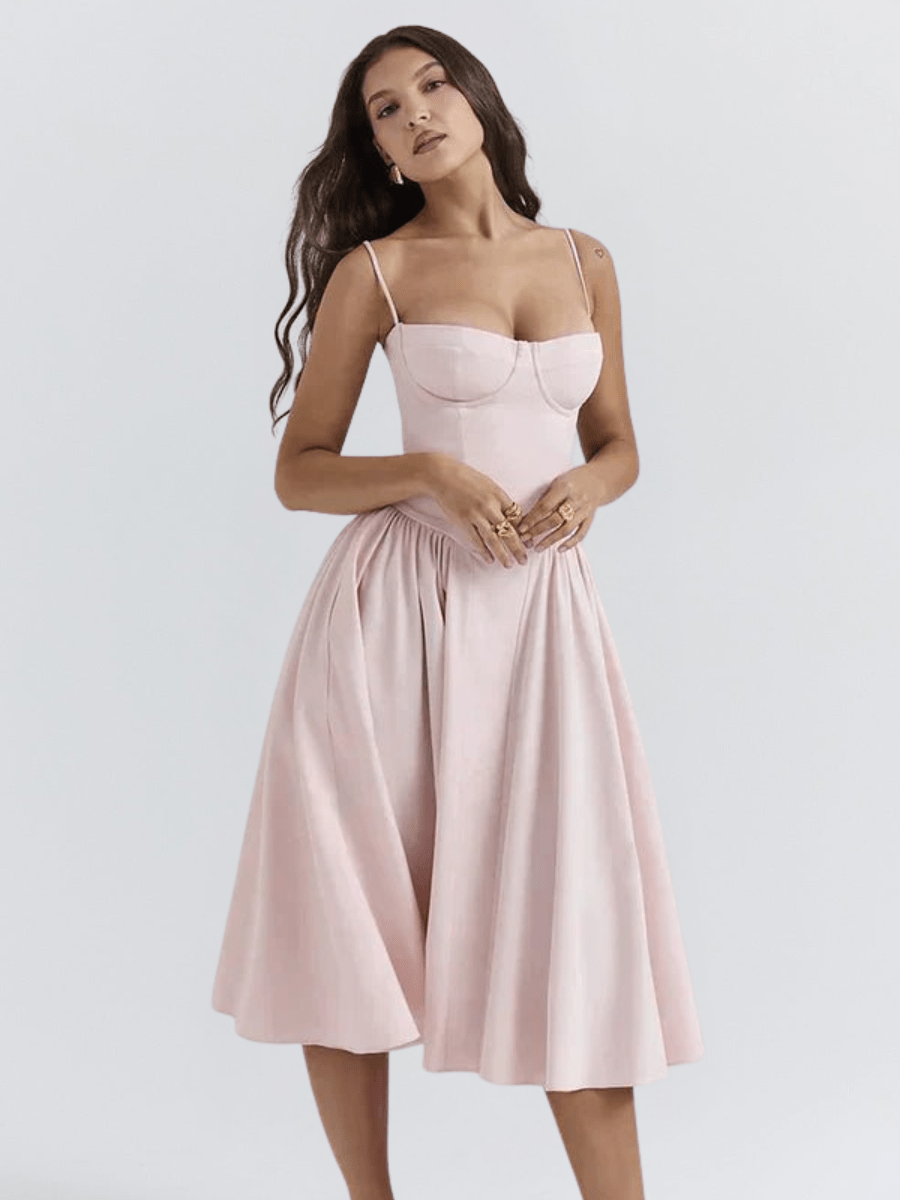 Valentine | Elegante Retro Midi-Jurk